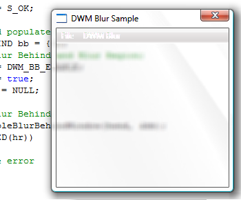DWM Blur Behind Overview - Win32 apps