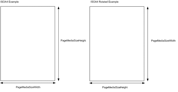 a diagram that shows the page dimensions