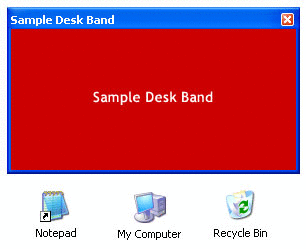 screen shot of desk bands