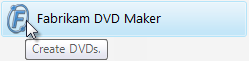 screen shot of tooltip: create dvds 
