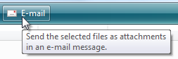 screen shot of e-mail button with infotip 