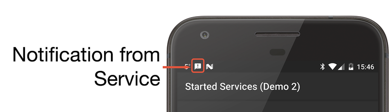 Notification icon displayed in the status bar