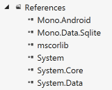 Android references in Visual Studio Android references in Visual Studio