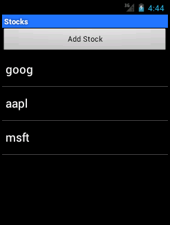 Android sample list