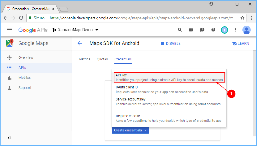 Obtaining a Google Maps API Key - Xamarin  Microsoft Learn