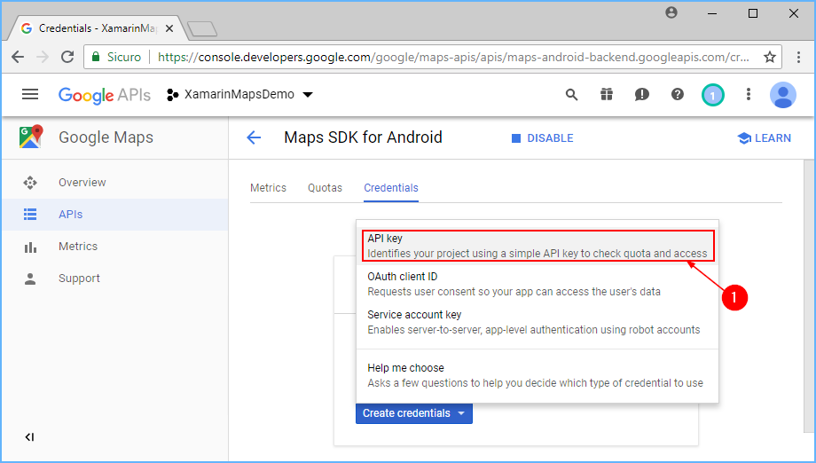 Obtaining a Google Maps API Key - Xamarin | Microsoft Learn