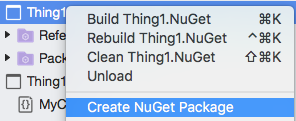 NuGet package file will be saved in the bin folder either Debug or Release, depending on configuration