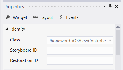 The Phoneword application sets the ViewController as the view controller