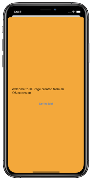 Xamarin.Forms in iOS Extension