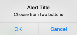 Alert with two Buttons