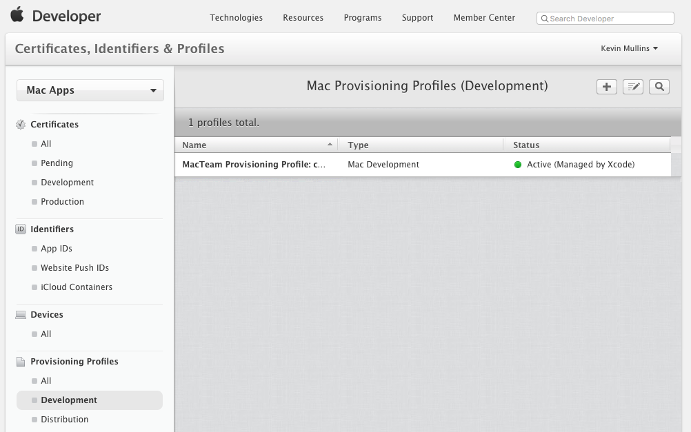 The Apple Provisioning Portal