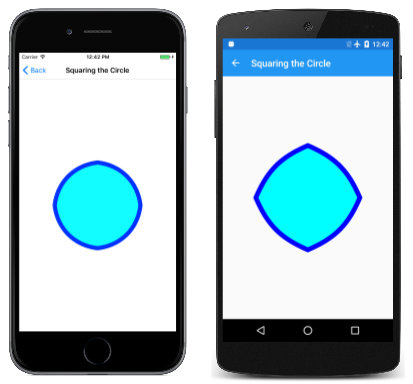Triple screenshot of the Squaring the Circle page
