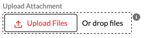 Screenshot of Upload Files option.