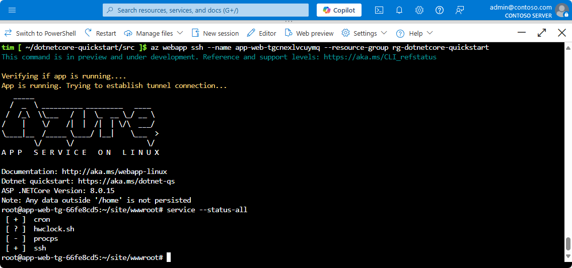 SSH connection