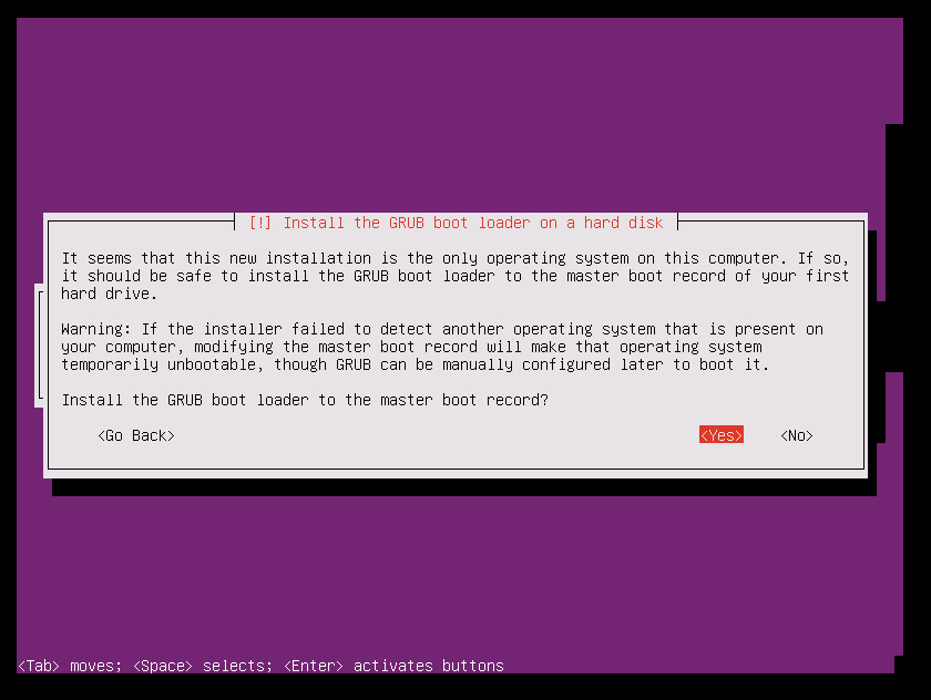 GRUB boot installer.