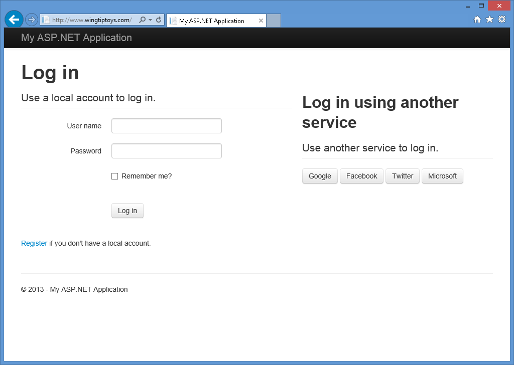 Click to Expand the Image Image of multiple external authentication services