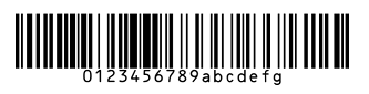 Screenshot of the Code 128.