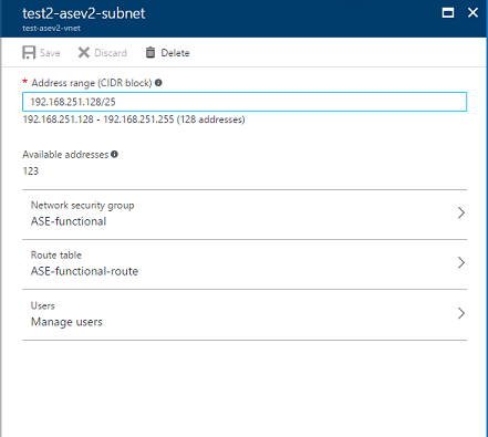 Screenshot that shows NSGs and routes.