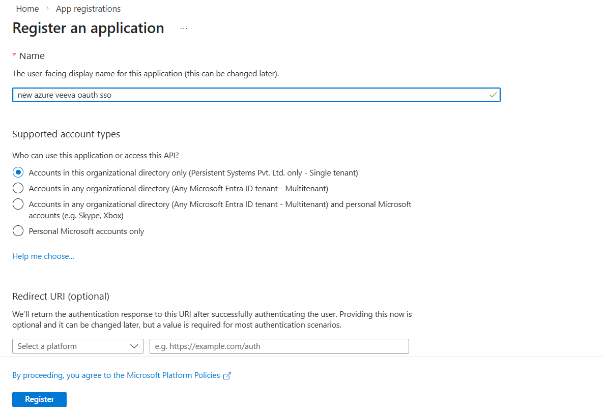 Register an application in Microsoft Entra ID