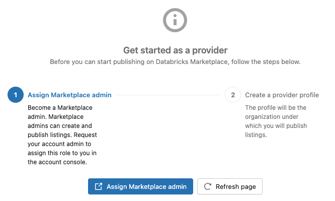 Marketplace home page