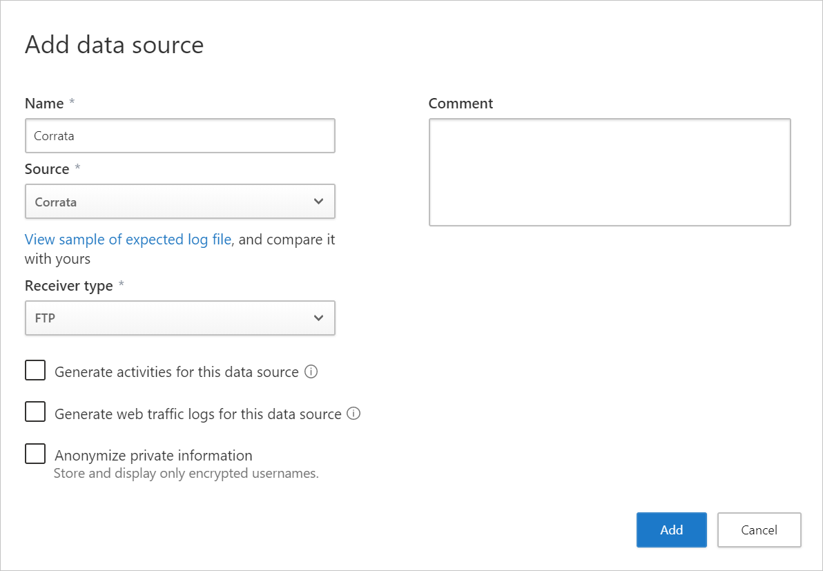 data source Corrata.