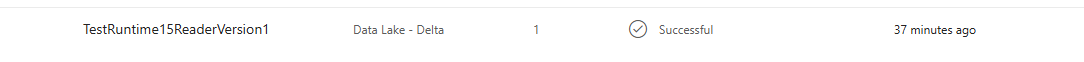 Screenshot showing successful read and ingest.