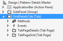 GridDetailsTab in design.