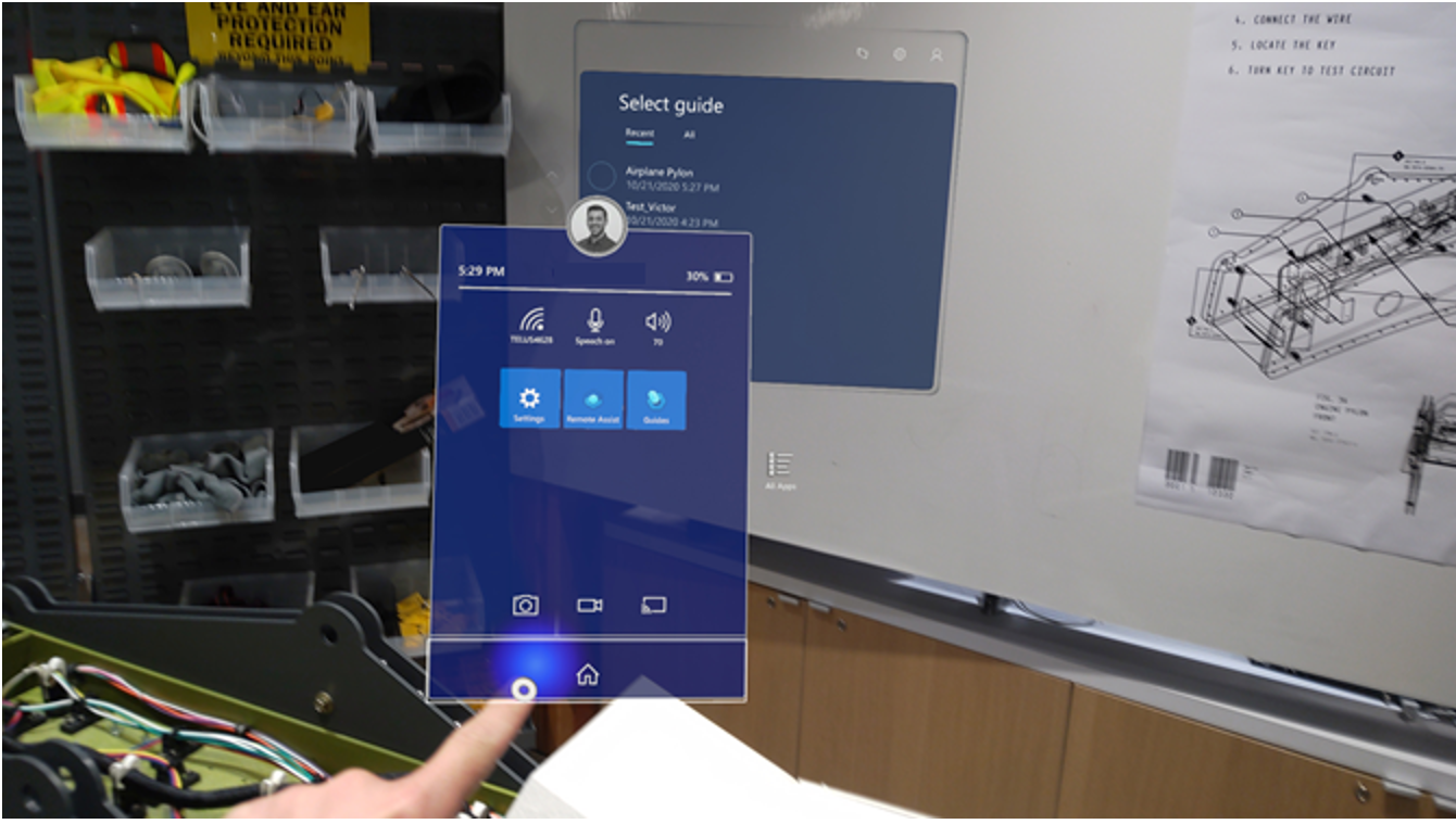 Screen shot of mixed reality home Screenshot of mixed reality home.