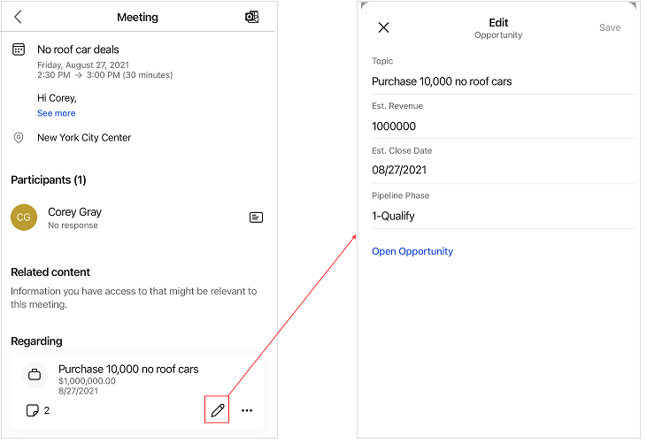 Tap quick edit option Tap quick edit option.