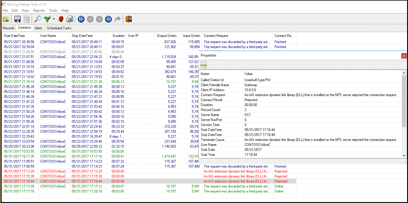 Sample Shareware app IAS parser