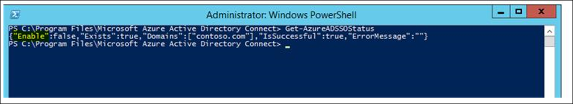 Example of the PowerShell output