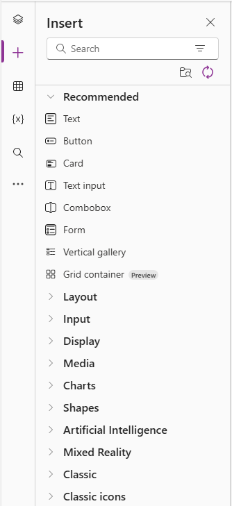 List of modern controls