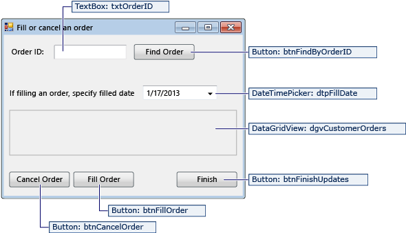 SimpleAppCancelFill fill or cancel orders
