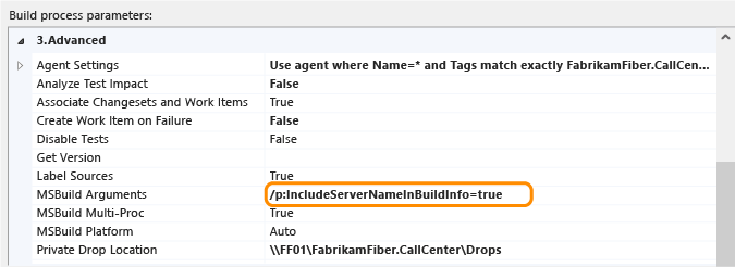 FFR_TFS2013BuildDefIncludeServerInfo Include build server info in build def TFS 2013