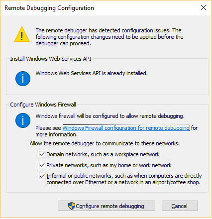 RemoteDebuggerConfWizardPage RemoteDebuggerConfWizardPage