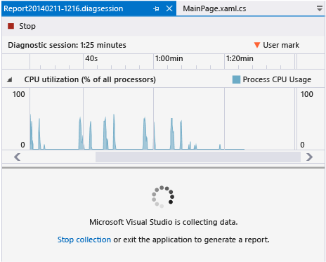 PDHUB_CollectData Collect data on the Performance and Diagnostic pag