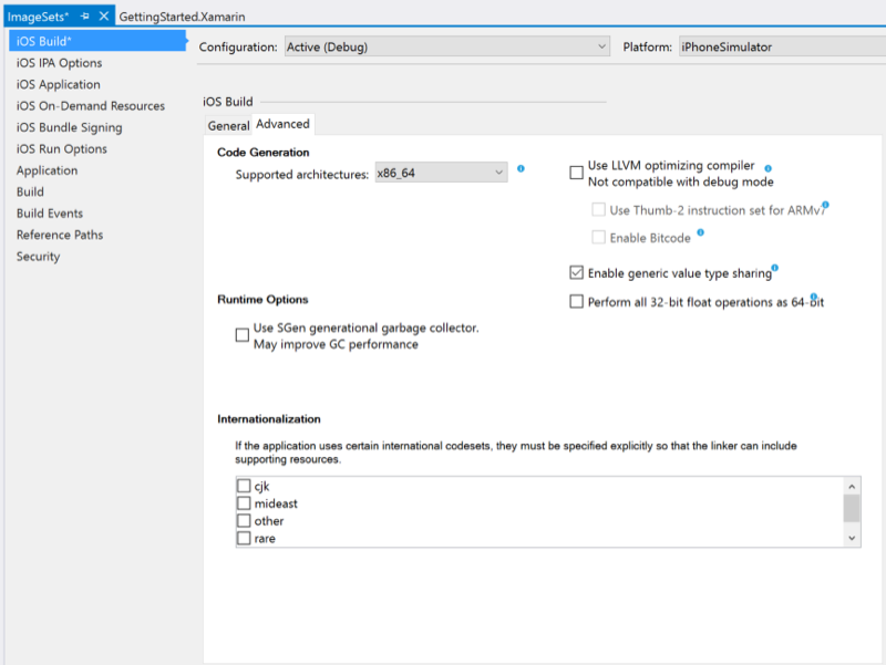 Setting Supported architectures to x86_64 or i386 + x86_64 Setting Supported architectures to x86_64 or i386 + x86_64