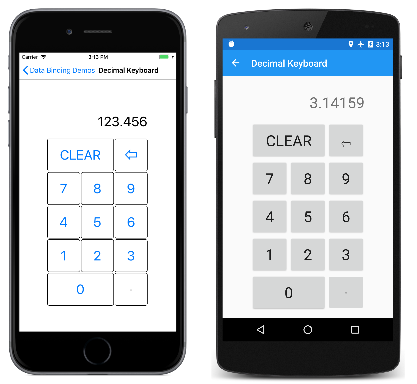 Decimal Keyboard Decimal Keyboard