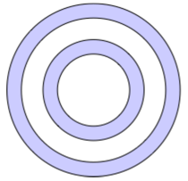 Composite shape with EvenOdd fill rule Composite shape with EvenOdd fill rule