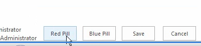 The screenshot shows that the second two buttons are the default Save and Cancel buttons that simply update the list item without completing the task.