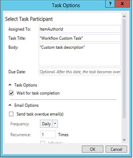 The screenshot shows how to modify the properties either in the Properties tool window, or with the wizard.