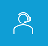 Diagram of a user with a headset.