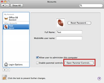 Select the Allow User to Administer this computer option.