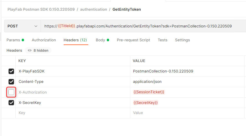 Postman Get Entity Token Header Postman Get Entity Token Header