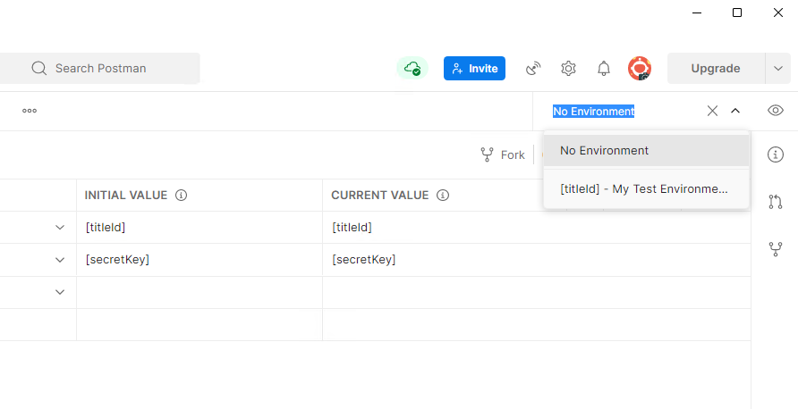 Postman Select Environment Postman Select Environment