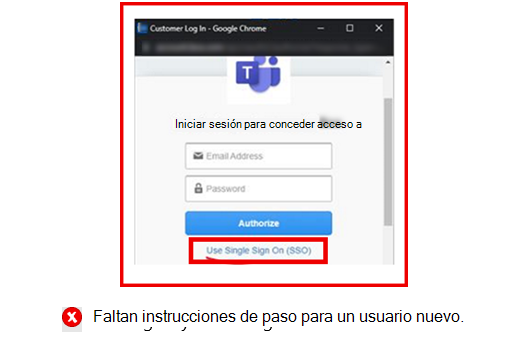 El gráfico muestra un ejemplo de Tab con un dead-end al configurar.