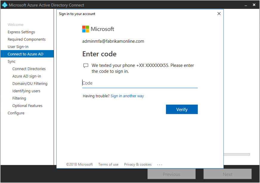 Screenshot showing the