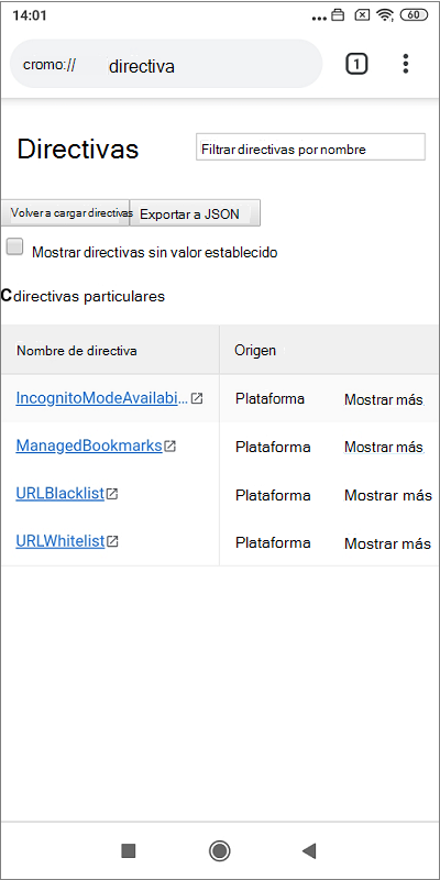 Confirmar que la configuración se aplica correctamente