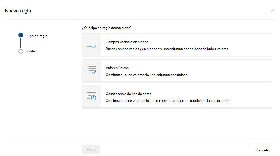 Screenshot of a new data quality rule page for a critical data element.