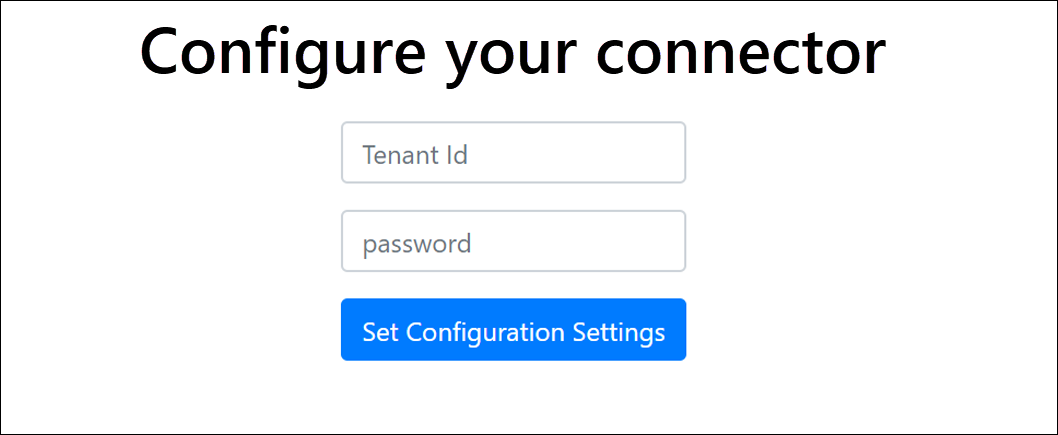 Seleccione Configurar para mostrar una página de inicio de sesión.